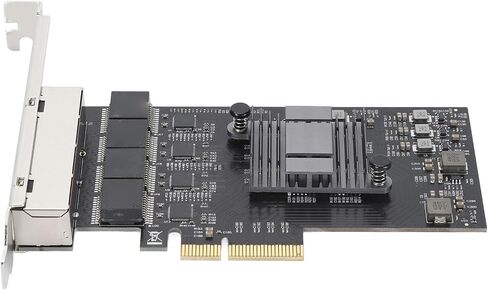بطاقة شبكة SUNGOOYUE 2.5 جيجابت PCIe، 4 منافذ RJ45 محول إيثرنت 2500 ميجابت في الثانية مع شريحة RTL8125BG، لخادم Centos in Kuwait