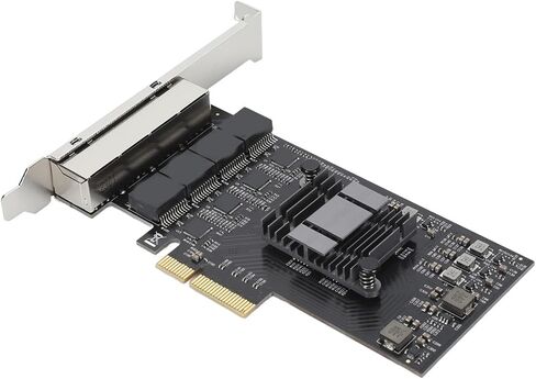 بطاقة شبكة SUNGOOYUE 2.5 جيجابت PCIe، 4 منافذ RJ45 محول إيثرنت 2500 ميجابت في الثانية مع شريحة RTL8125BG، لخادم Centos in Kuwait