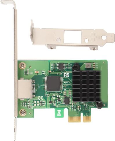 بطاقة شبكة إيثرنت SUNGOOYUE I225V 2.5 جيجابت في الثانية، محول PCI مع منفذ RJ45 ودعامة جيدة التهوية، لـ 10 11 64 بت والخادم 2019 2022 in Kuwait