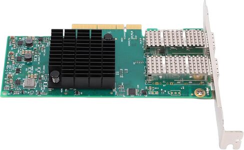 Pomya MCX4121AXCAT Dual Port 10G/25G SFP28 Server Network Card, PCIe X8 Adapter with RDMA & SRIOV, Low Latency for Data Center, GPU Computing, VMware i, / in Kuwait