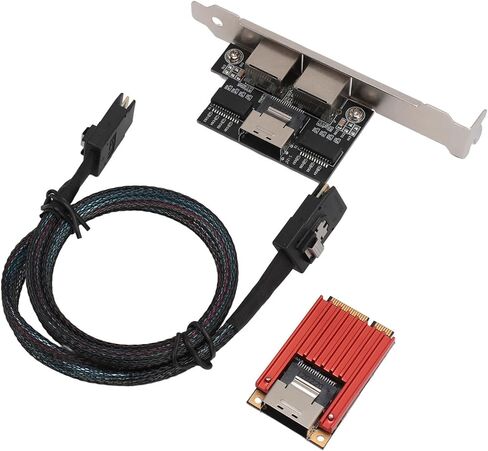 بطاقة SUNGOOYUE PCIe Gigabit Ethernet، بطاقة شبكة 1000 ميجا بت في الثانية مع مشتت حراري كبير وواجهة مطلية بالذهب، لـ 7 8 10 Server 2008 R2 2012 2016 2019 in Kuwait