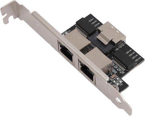 بطاقة SUNGOOYUE PCIe Gigabit Ethernet، بطاقة شبكة 1000 ميجا بت في الثانية مع مشتت حراري كبير وواجهة مطلية بالذهب، لـ 7 8 10 Server 2008 R2 2012 2016 2019 in Kuwait