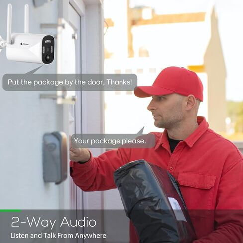 نظام كاميرا أمان Kittyhok Home Wireless Soalr مع شاشة | كاميرا مراقبة 4 Bullet & 4 PT تعمل بالطاقة الشمسية للكشف عن الإنسان، تسليط الضوء، لأمن المنزل | 10CH NVR، شاشة IPS 10 بوصة، مخزن محلي in Kuwait