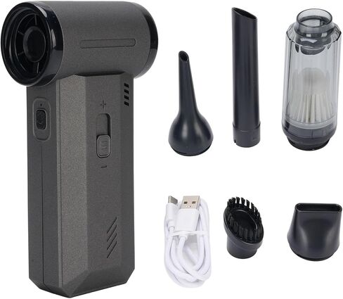 Electric Air Duster Jet Blower High Speed Blower 130000RPM with Sliding Speed Control LED Flashlight 8000mAh Battery for Keyboard Computer Car Outdoor Cleaning in Kuwait