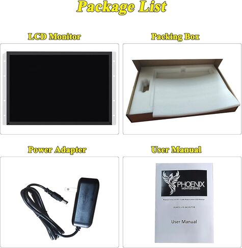 UNICO 26inch Arcade Replacement Monitor with Mounting Bracket, 4:3 Ratio LCD Monitor for HDMI/VGA/CGA/EGA Old CRT Arcade Machine - 26 inch in Kuwait