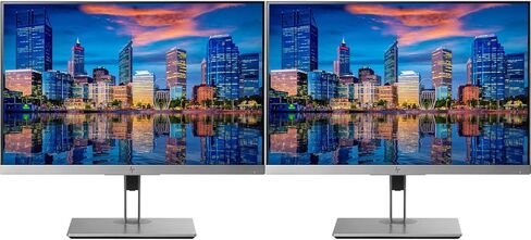 HP EliteDisplay E243i 24 Inch Screen LED Backlit 2-Pack Monitor (1FH47A8#ABA) Black and Silver in Kuwait
