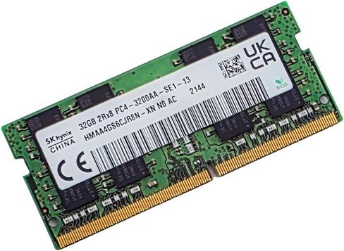 وحدة ذاكرة الكمبيوتر المحمول Hynix 32GB DDR4 3200MHz SO-DIMM، PC4-25600، CL22، 1.2V، Non-ECC، HMAA4GS6CJR8N-XN لأجهزة الكمبيوتر المحمولة وأجهزة الكمبيوتر المكتبية AIO in Kuwait