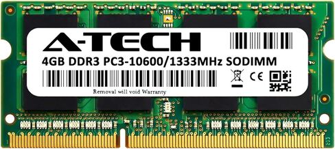 A-Tech 4GB RAM for ACER Aspire AXC-603-UR10 | DDR3 1333MHz SODIMM PC3-10600 204-Pin Non-ECC Memory Upgrade Module in Kuwait