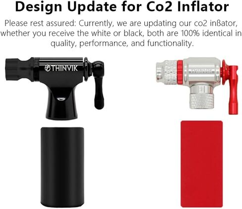Thinvik CO2 Bike Tire inflator Pump-Compatible with Presta & Schrader Valve Insulated Sleeve. Portable Bicycle Tools CO2 Tires Inflator Kits for Road and Mountain Bikes-No CO2 Cartridges Included in Saudi Arabia