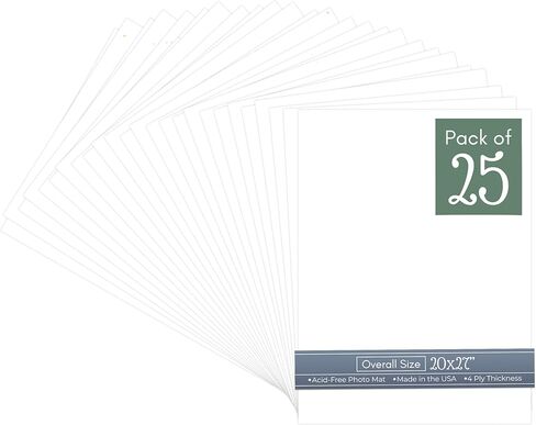 CountryArtHouse Cream Linen 20x27 Uncut Art Mat Board - No Opening - 1 Mat in Saudi Arabia
