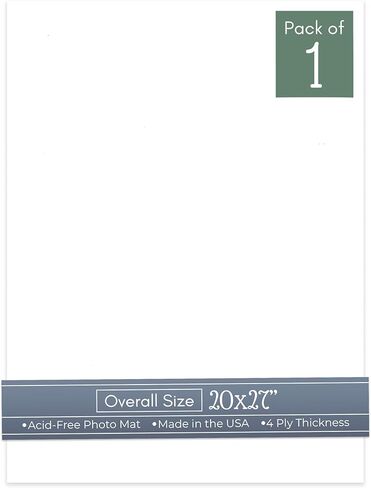 CountryArtHouse Cream Linen 20x27 Uncut Art Mat Board - No Opening - 1 Mat in Saudi Arabia