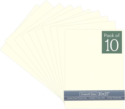 CountryArtHouse Cream Linen 20x27 Uncut Art Mat Board - No Opening - 1 Mat in Saudi Arabia