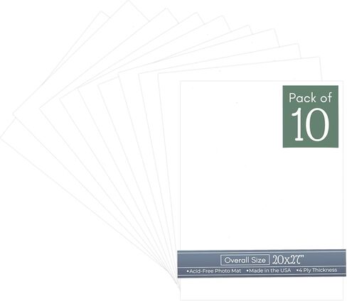 CountryArtHouse Cream Linen 20x27 Uncut Art Mat Board - No Opening - 1 Mat in Saudi Arabia