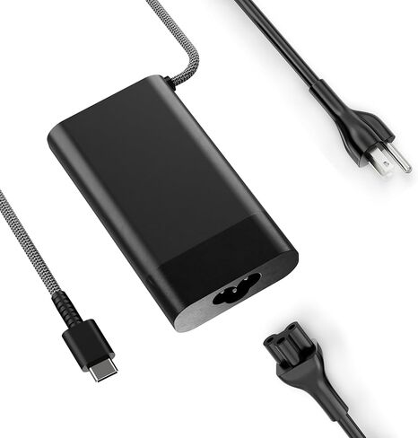 شاحن كمبيوتر محمول USB C بقدرة 65 وات 20 فولت 3.25 أمبير متوافق مع HP Spectre 13-C000 Envy Pro X2 Chromebook 14-CA000 EliteBook x360 Pavilion 12-B000 OmniBook Ultra Elite ProBook Type C سلك إمداد محول التيار المتردد in Kuwait