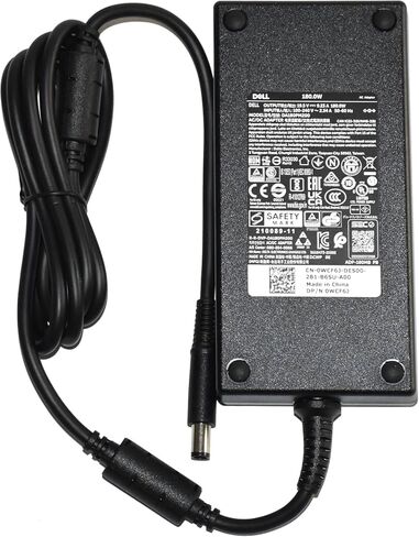 محول تيار متردد/تيار مستمر أصلي 180 وات 19.5 فولت 9.23 أمبير متوافق مع Dell WD22TB4 K20A001 K20A Thunderbolt 4 Dock DFV65 DA180PM111 LA180PM180 HA180PM180 047RW6 19.5VDC 9230mA 180.0W شاحن كابل سلك إمداد الطاقة in Kuwait