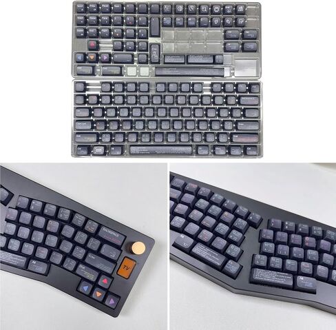 أغطية مفاتيح ملف تعريف XDA للمبرمج، أغطية مفاتيح PBT ذات لمسة نهائية سوداء حرارية للمبرمجين للوحات الميكانيكية والترميز والألعاب in Kuwait