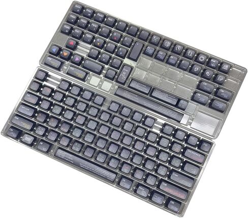 أغطية مفاتيح ملف تعريف XDA للمبرمج، أغطية مفاتيح PBT ذات لمسة نهائية سوداء حرارية للمبرمجين للوحات الميكانيكية والترميز والألعاب in Kuwait