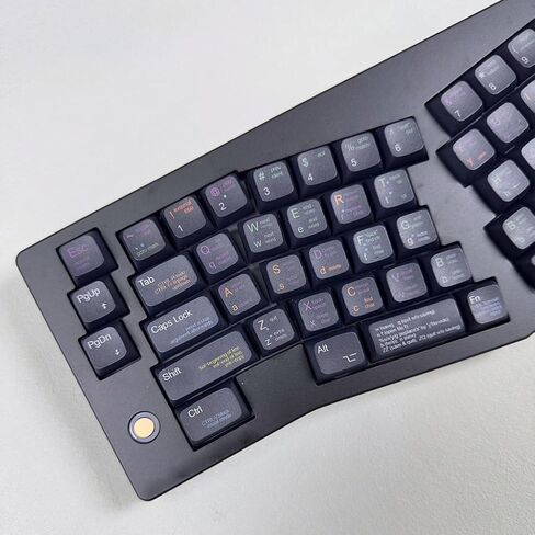 أغطية مفاتيح ملف تعريف XDA للمبرمج، أغطية مفاتيح PBT ذات لمسة نهائية سوداء حرارية للمبرمجين للوحات الميكانيكية والترميز والألعاب in Kuwait