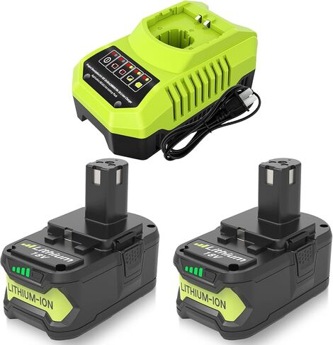 3.0Ah Replacement Battery Compatible with Ryobi 18V Lithium Battery P102 P103 P104 P105 P107 P108 P109 P190 P122 for 18 Volt Cordless Power Tools 2 Packs in Saudi Arabia
