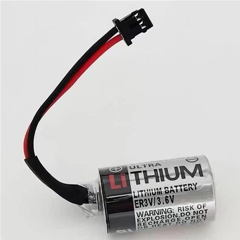 (10 عبوات) بطارية ليثيوم JZSP-BA01 ER3V 3.6V 1000mah PLC لجهاز Toshiba ER3V/3.6V مع قابس in Kuwait
