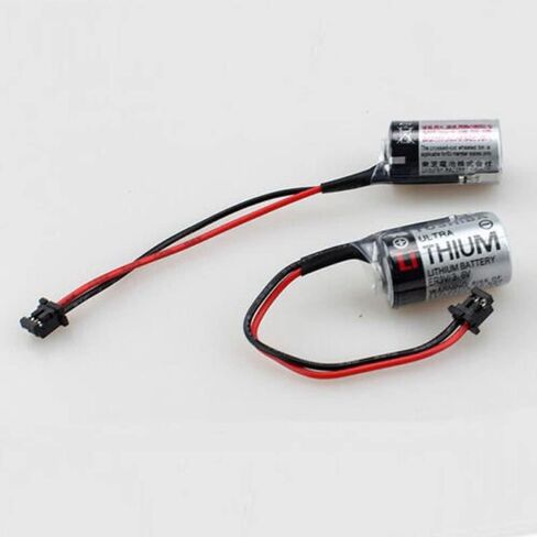 (10 عبوات) بطارية ليثيوم JZSP-BA01 ER3V 3.6V 1000mah PLC لجهاز Toshiba ER3V/3.6V مع قابس in Kuwait