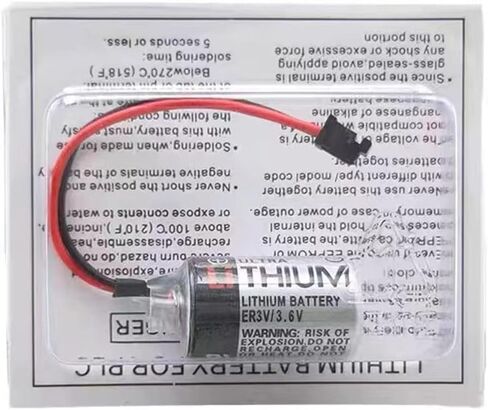 (10 عبوات) بطارية ليثيوم JZSP-BA01 ER3V 3.6V 1000mah PLC لجهاز Toshiba ER3V/3.6V مع قابس in Kuwait
