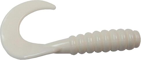 3" Twist Tail Grubs; Plastic Worms; 20 Pack; White #3TTGWH-20P in Kuwait