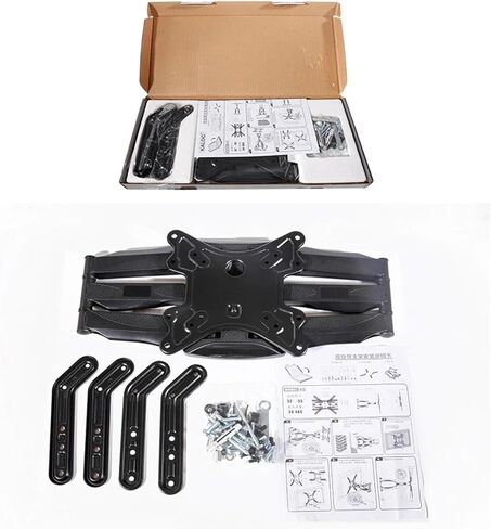 Full Motion TV Wall Mount Bracket for 37"-70" TVs 6 Arms VESA 400x400/200x200 Retractable Adjustable Tilt & Swivel Heavy-Duty Easy Installation in Kuwait