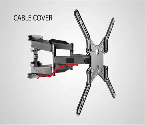 Full Motion TV Wall Mount Bracket for 37"-70" TVs 6 Arms VESA 400x400/200x200 Retractable Adjustable Tilt & Swivel Heavy-Duty Easy Installation in Kuwait