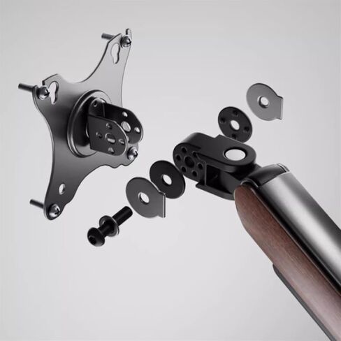 Monitor Mount Single Monitor Mount - Wood Grain Single Monitor Arm Desk Mount, 17-32 Inch Fully Adjustable Monitor Arm with VESA 75/100 mm, Holds up to 19.8 Pounds Monitor Desk Mount in Kuwait
