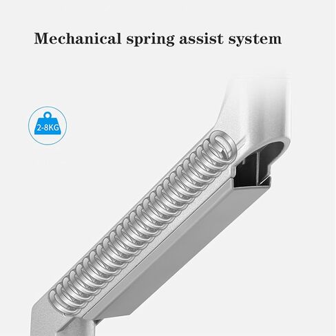 Monitor Desk Mount Dual Screen Monitor Stand Mechanical Spring Monitor Desk Mount Stand Height-Adjustable Monitor Arm Desk Mount with 2 USB Ports, Fits 17"- 27" Screen Co in Kuwait