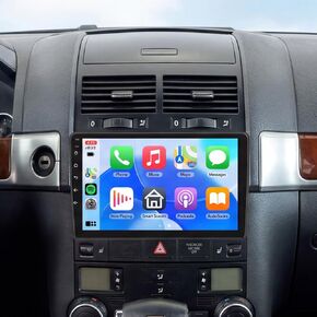 4G+64G Android 15 Car Stereo for Volkswagen Touareg 2003-2010, Wireless CarPlay Android Auto, 9’’ Incell HD Touch Screen Car Stereo with GPS, WiFi, Bluetooth 5.0, SWC, Backup Camera in Kuwait
