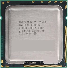 معالج Xeon E5649 CPU 2.53 جيجا هرتز 8 ميجا بايت Enam Inti LGA1366 SLBZ8 معالج مجاني in Kuwait