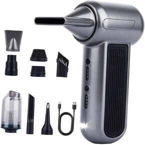 Air Duster Handheld Vacuum Cleaner Electric Air Duster Dust Blower Mini Air Blower with Build and Strong Suction for Multiple, 2000mAh in Kuwait