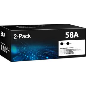 58A CF258A Toner Cartridges Black (2 pack) Laser Jet M428fdw M404dn Compatible with HP 58A 58X Toner Cartridges for Laser Jet Enterprise M428fdw M428dw M428fdn M404dn M404dw M404n MFP M304 M406dn M430 in Kuwait