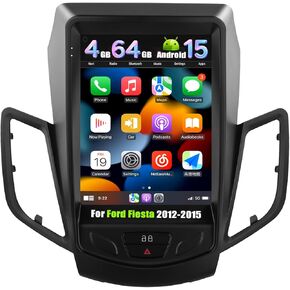 [4G+64G] ستيريو سيارة Android 15 لسيارة Ford Fiesta 2009-2016 مع CarPlay Android Auto، راديو سيارة بشاشة لمس 9.7 بوصة مع رابط مرآة WiFi/GPS، بلوتوث، FM/RDS، SWC EQ+كاميرا احتياطية in Kuwait