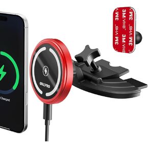 OHLPRO CD Slot Magsafe Car Mount Charger for iPhone 17, JetBlack in Saudi Arabia