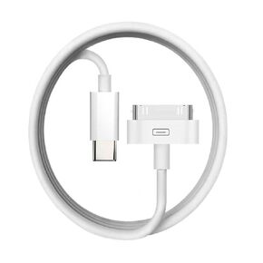 USB C to 30 Pin Cable for iPhone 4,【Apple MFi Certified】 3.3Feet USB Type-C to 30-Pin Charging & Data Sync Cord Compatible with iPhone 4/4S/3GS, iPad 1/2/3, iPod Classic/Nano/Touch (White) in Saudi Arabia