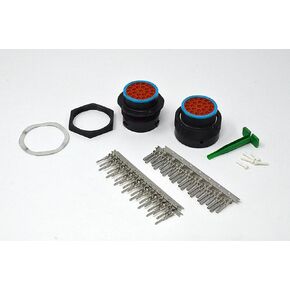 مجموعة موصلات Deutsch HDP20 Bulkhead ذات 23 سنًا، جهات اتصال مختومة 14-16 AWG (صنع في الولايات المتحدة الأمريكية) in Kuwait