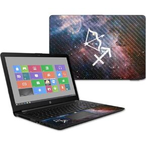 غلاف من ألياف الكربون MightySkins لجهاز الكمبيوتر المحمول HP 15T مقاس 15.6 بوصة (2017) - برج العقرب | لمسة نهائية واقية ومتينة من ألياف الكربون | سهلة التطبيق والإزالة وتغيير الأنماط | صنع في الولايات المتحدة الأمريكية in Kuwait