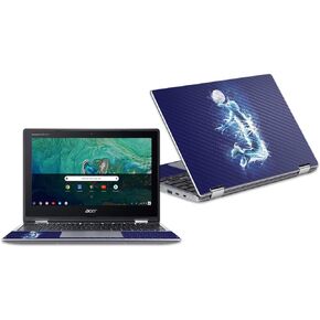 MightySkins Carbon Fiber Skin for Acer Chromebook Spin 11" CP311 - Jump to The Moon | Protective, Durable Textured Carbon Fiber Finish | Easy to Apply, Remove | Made in The USA in Kuwait