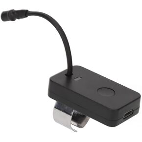 مصباح إبهام الأذن قابل لإعادة الشحن من Aramox USB خفيف الوزن ومريح أداة تنظيف الأذن ضوء أبيض لجميع الأعمار من سبائك البلاستيك (أسود) in Kuwait