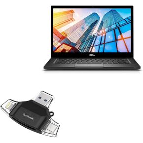 BoxWave Smart Gadget Compatible with Dell Latitude 7490 - AllReader SD Card Reader, microSD Card Reader SD Compact USB - Jet Black in Kuwait