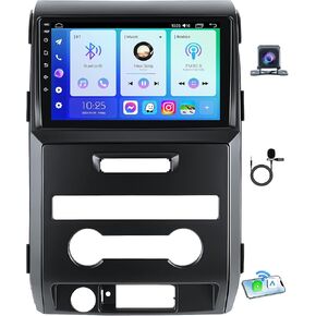 Car Radio for Ford F150 2009-2014: [4Core 64G ROM] 9 inch HD Touchscreen Stereo with Wireless CarPlay Android Auto GPS 5G WiFi FM RDS DSP SWC Mirror Link, Free Backup Camera (Only fit Manual AC) in Saudi Arabia