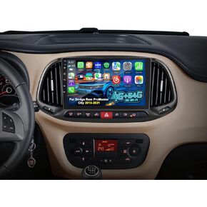 2+64G Car Stereo for Dodge Ram ProMaster City 2015-2021 with Wireless Carplay/Android Auto - 9 Inch Touchscreen Radio with 5GHz WiFi/GPS Navigation/Mirror Link/EQ/SWC + AHD Rear View Camera in Kuwait