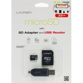 قارئ Unirex MSW325M 4 في 1 USB/Micro USB ومحول SD (32 جيجابايت) in Kuwait