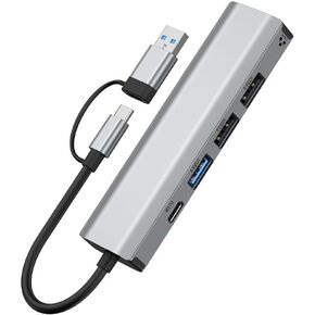 Aluminum USB-C to Gigabit Ethernet Adapter - 1000Mbps Network Interface for Power Users - 100 Gigabyte Silver in Kuwait