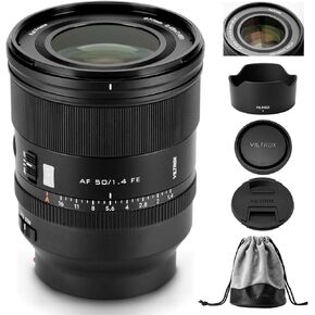 VILTROX 50mm f/1.8 F1.8 Large Aperture Full Frame E-Mount Camera Auto Focus Lens for Sony A6600 A6500 A6400 A6300 A6100 A6000 A5100 A7II A7III A7RIII A7SIII A7II A7RIV A9 A7C A7R ZV-E10 in Saudi Arabia