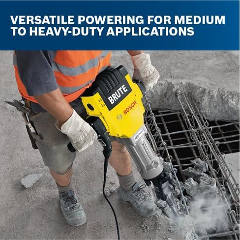 بوش BH2760VCB 120 فولت 1-1/8 مطرقة قواطع مع عربة أساسية، أزرق in Kuwait