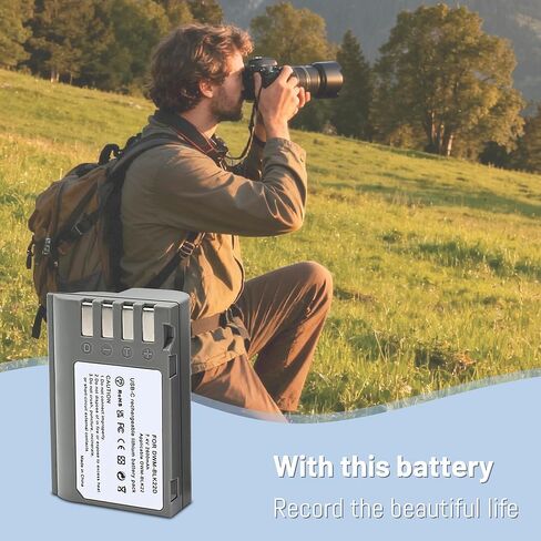 2 Pack DMW-BLK22 Replacement Battery for Panasonic Lumix S5IIX S5II S5 GH6 DC-G9 II GH5M2 Cameras, DMW-BLK22 Battery with LED Light Indicator 2600mAh in Kuwait